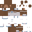 Brown skin: raw texture render