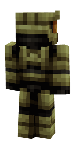 Black skin: body, back render