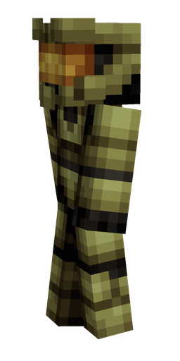 Black skin: body, left side render