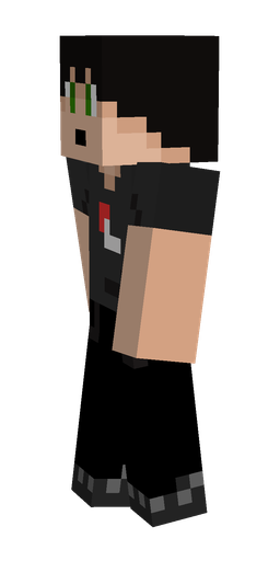 Black skin: body, left side render