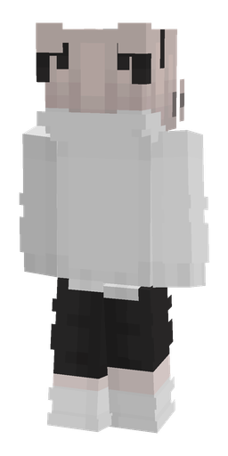 Black skin: body, back render