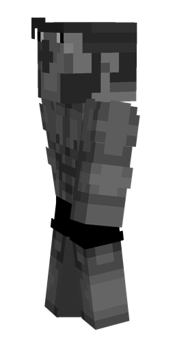 Black skin: body, left side render