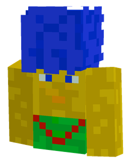 Blue skin: bust render
