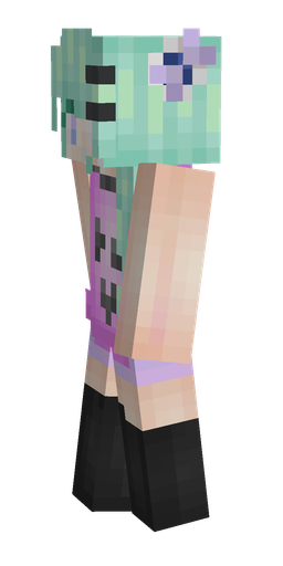 Black skin: body, left side render