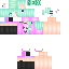 Black skin: raw texture render
