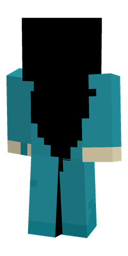 Black skin: body, back render