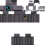 Black skin: raw texture render