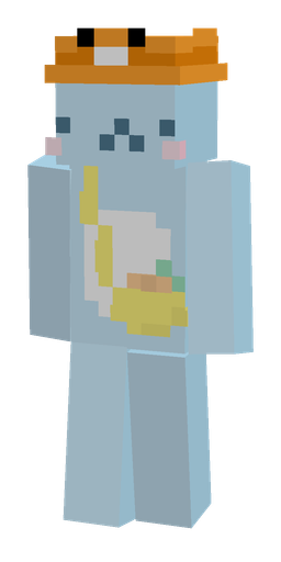 Blue skin: body, front render