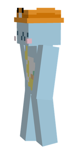 Blue skin: body, left side render