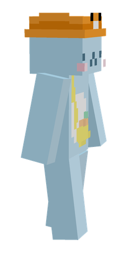 Blue skin: body, right side render