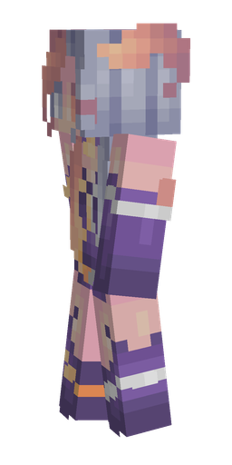 Blue skin: body, left side render