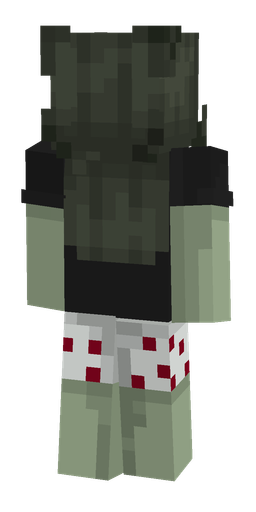 Black skin: body, back render