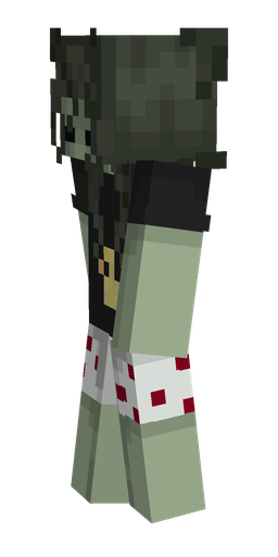 Black skin: body, left side render
