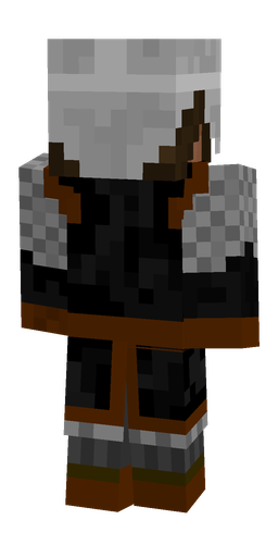 Black skin: body, back render