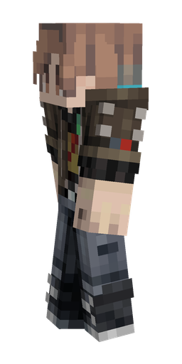 Black skin: body, left side render
