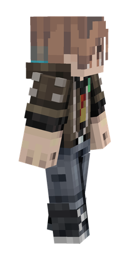Black skin: body, right side render