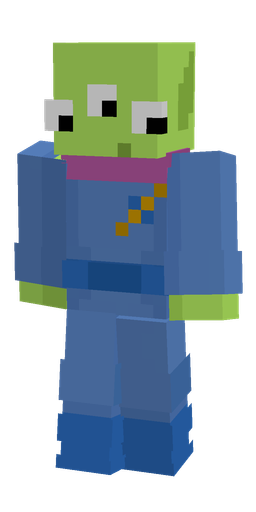 Blue skin: body, front render