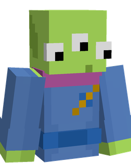 Blue skin: bust render