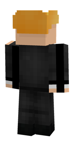 Black skin: body, back render