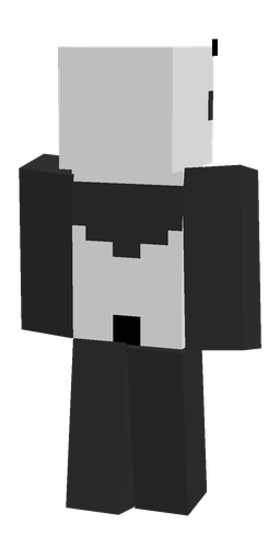 Black skin: body, back render