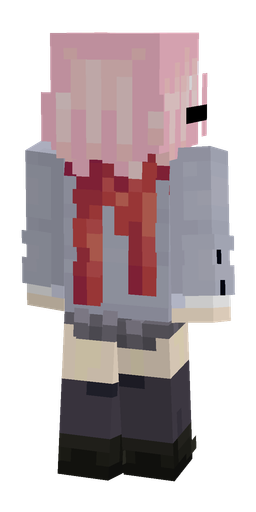 Black skin: body, back render