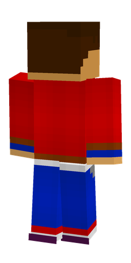 Blue skin: body, back render