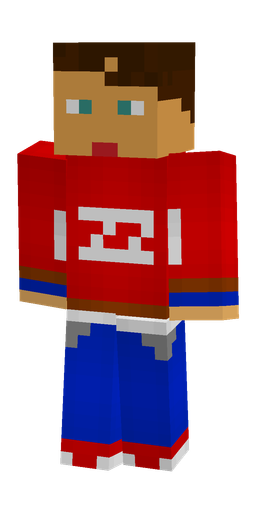 Blue skin: body, front render