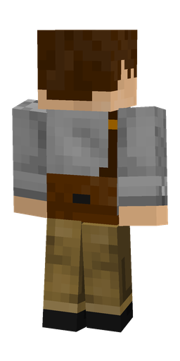 Brown skin: body, back render