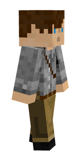 Brown skin: body, right side render