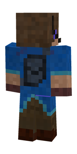 Blue skin: body, back render