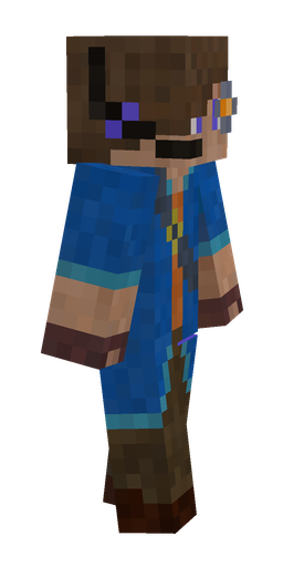 Blue skin: body, right side render