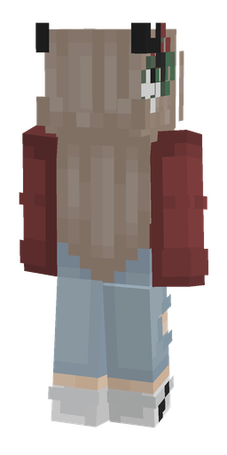Blue skin: body, back render