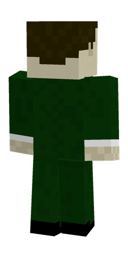 Black skin: body, back render