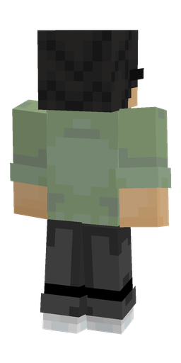 Black skin: body, back render