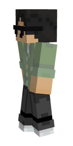 Black skin: body, left side render