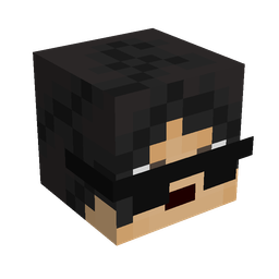 Black skin: head render