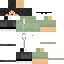 Black skin: raw texture render