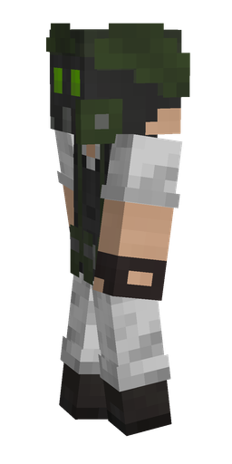 Black skin: body, left side render