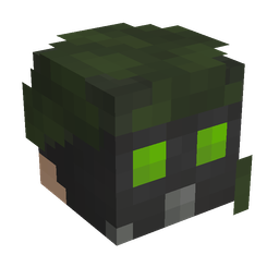 Black skin: head render