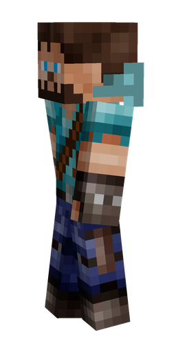 Black skin: body, left side render