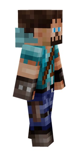Black skin: body, right side render