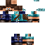 Black skin: raw texture render