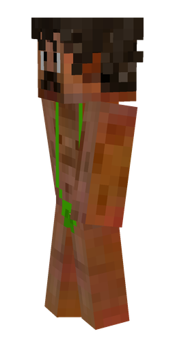 Brown skin: body, left side render