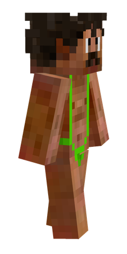 Brown skin: body, right side render