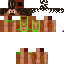 Brown skin: raw texture render