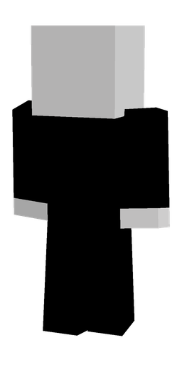 Black skin: body, back render