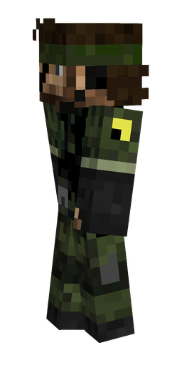 Black skin: body, left side render
