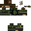 Black skin: raw texture render