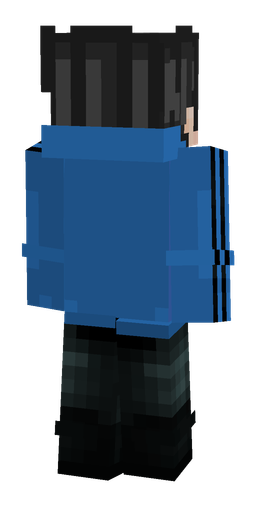 Black skin: body, back render