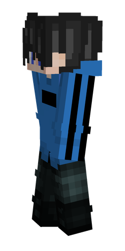 Black skin: body, left side render